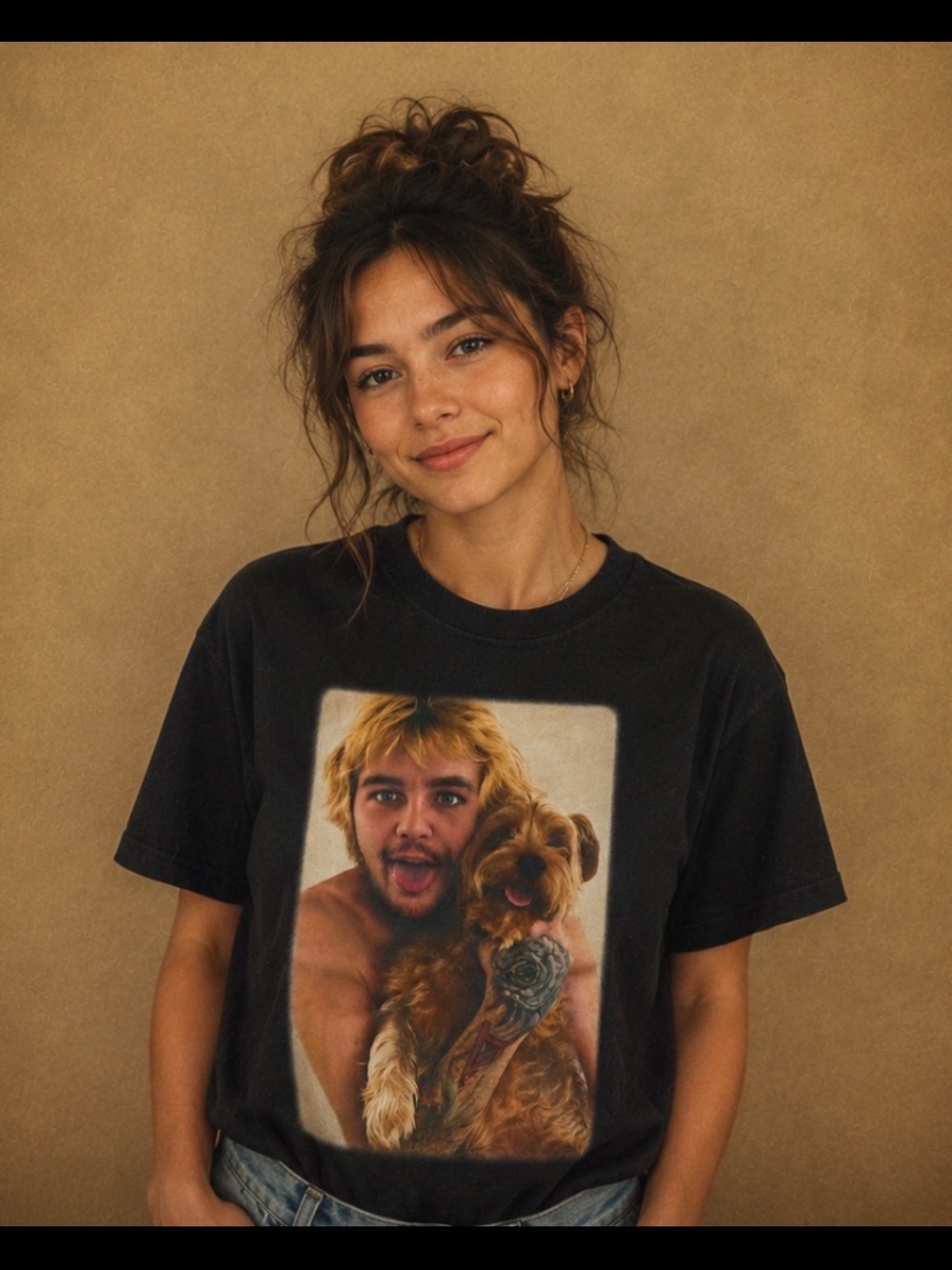 Black Lil Peep Portrait Tee